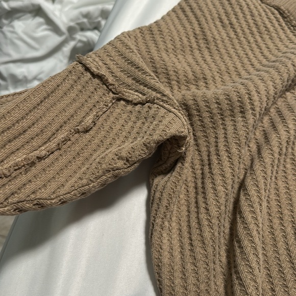 Free People We the Free New Magic Thermal Tee Golden Olive - Picture 8 of 9